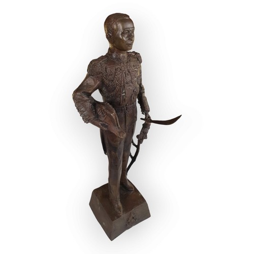 Bronze statue könig - bronze,