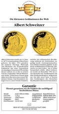 Albert Schweitzer       Gold  ( 999/1000 )   1/25 Unze  = 1,24 g