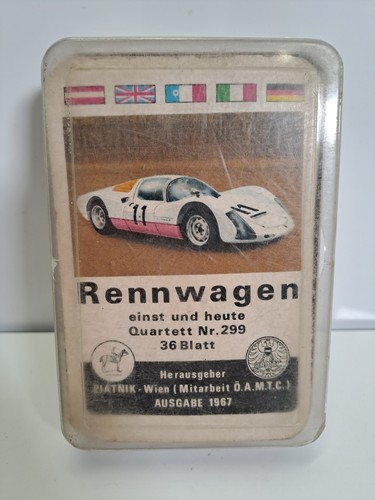 Auto quartett rennwagen einst - rennwagen,
