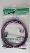 Inline LWL Duplex Kabel, LC/SC,  3m, 50/125µm / OM4 