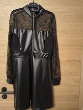 Kunstleder Lederimitat Minikleid Gr 40 42 NEU