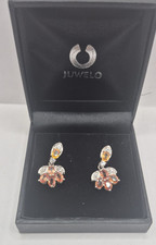 Saphir/Topas Silberohrringe