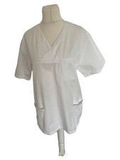 7DAYS Kasack Arztkittel Unisex Weiß Gr. M Baumwolle