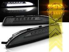 LED Frontblinker für VW Scirocco 3 mit Standlicht schwarz smoke