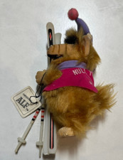 Original Alf Null Problemo Vintage Klemmfigur Bully Klammeraffe mit Ski