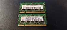 Hynix 2 mal 1GB DDR2 RAM 200-pin SO-DIMM PC2-5300S (2Rx16) HYMP112S64CP6-Y5 AB-C