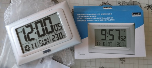Lcd digitale funkwanduhr - digitale,