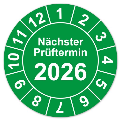 Prüfplaketten nächster