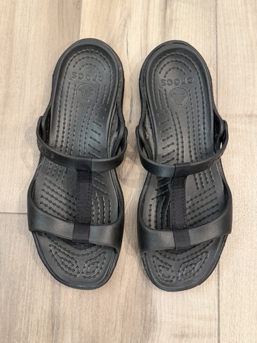 Crocs black cleo - black,