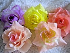 12 gelbe ROSENKÖPFE 9-10cm