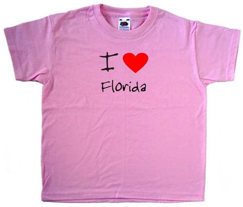 Love heart florida pink - i,