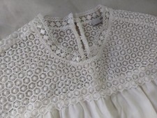 TOVA Bluse weiß Ajour neu Gr. XL 42 44 Spitze Boho