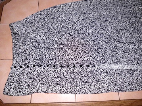 Schwarz weißer crinkle rock - schwarz,