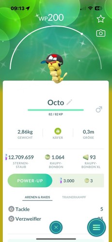 Pokemon shiny raupy mit - ✨,