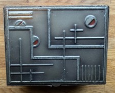 alte Metalldose Behälter Metall Geldkassette Bauhaus Ruppel Vintage