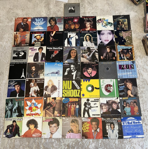 100x single schallplatten - single,