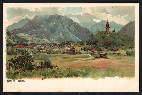 Künstler edward theodore - künstler-ak,