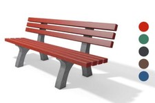 Gartenbank Trafalgar Square 2m wetterfest Recycling-Kunststoff, versch. Farben