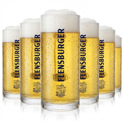Flensburger pilsener glas - 6x,