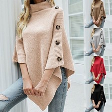 Damen Rollkragen Sweater