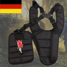 Schwarz Doppel Schultergurt Tragegurt für Motorsense Freischneider Rasentrimmer