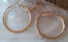 Ohrhänger GOLD Creolen Modeschmuck Edelstahl Ohrschmuck schmal + breit Groß neu