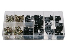 Karosserie Blechmuttern Schrauben Dämpfungsscheiben Kotflügelklemmen BGS 8114