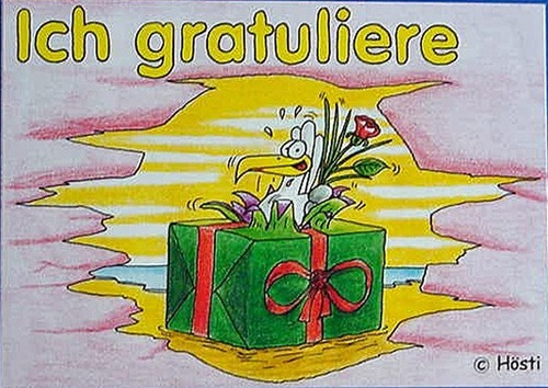 Lustige postkarte ich - postkarte,