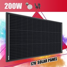 200 Watt Monokristallin Solarmodul 12V 200W Solarpanel Für Wohnmobil Balkon RV