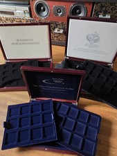 3 edle Münzboxen Für Viele Münzen / Medaillen 