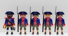 5 MARINE SOLDATEN Playmobil zu Admiral Rotröcke Franzosen Garde kurze Hose RAR !