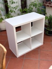 Ikea Kallax Regal, Bücherregal, Wandregal, Raumteiler in weiß (77 x 77 cm)