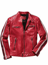 Scuderia biker lederjacke - scuderia, mey