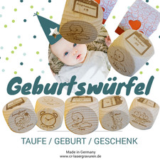 Personalisiert Geburtswürfel