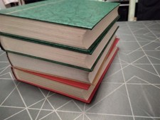 4 gr. dicke Briefmarkenalben Einsteckbuch Album leer gebr. Pergamin weiß