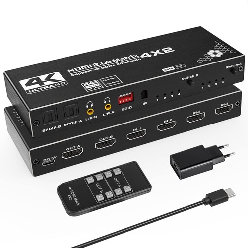 Hdmi matrix 4x2 60hz - hdmi,