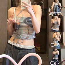 Modisches Retro-Damentop mit