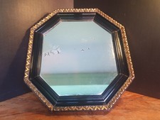 Original Jugendstil-Wandspiegel, 40 cm, mit lackiertem Rahmen.