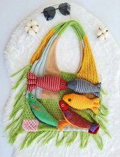 Maritime Stofftasche Grün mit