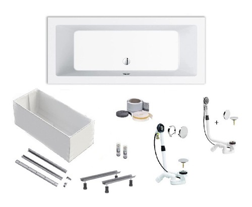 Rechteck duo badewanne 160x70 - badewanne,