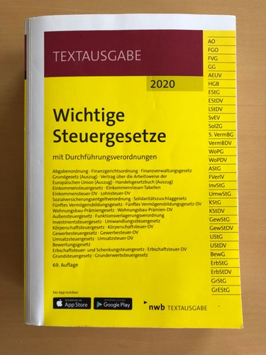 Wichtige steuergesetze - wichtige,