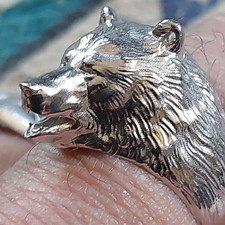 Ring Grizzly Bär Sterling