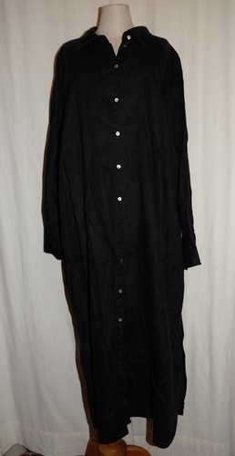 Linen langes leinenkleid - linen,