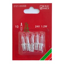 Konstsmide 2121-053SB Ersatz Birne Lämpchen 5er Set 24V 1,2W für Lichterketten