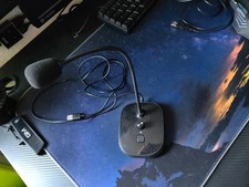 Mikrofon, schwarz, mit