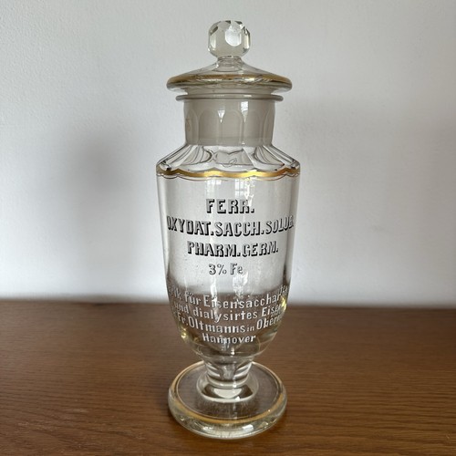 Antikes apothekergefäß glas - antikes,