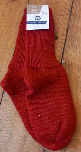 Socken 100 wolle 37 - wolle, rot