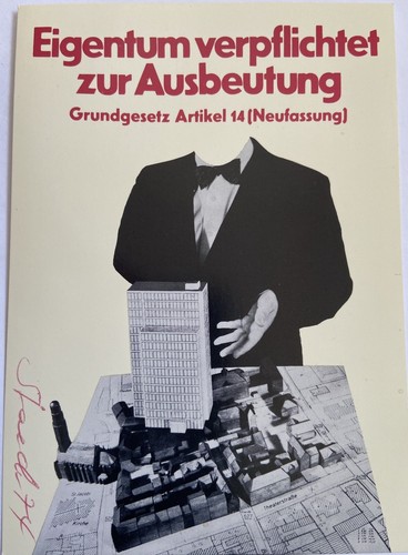 Klaus staeck signiert kunst - klaus,