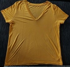 T-shirt gelb V-Ausschnitt