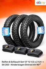 3 Reifen 3 Schlauch 12 "  12